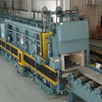 Forno contínuo de sinterização das microesferas de alumina