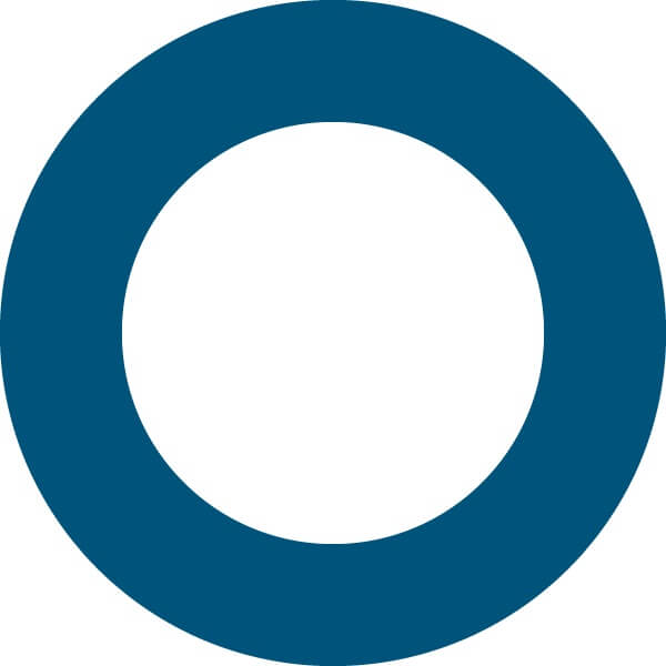 Círculo branco, ilustrando a coloração branca e uniforme