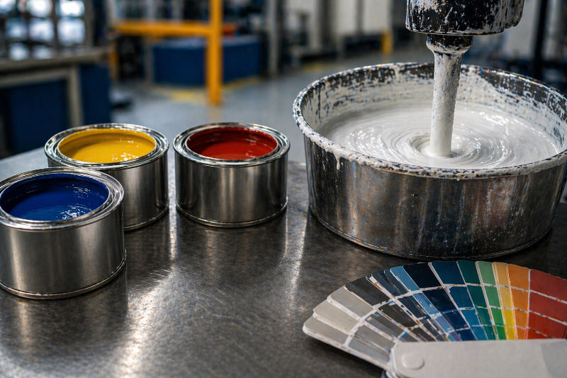Tintas industriais com Whitelum,