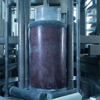 Molde flexível utilizado na prensagem isostática